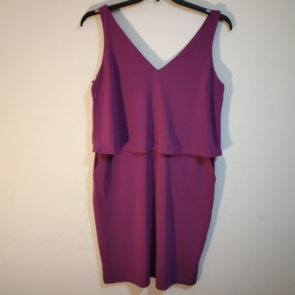Lauren Ralph women purple dress